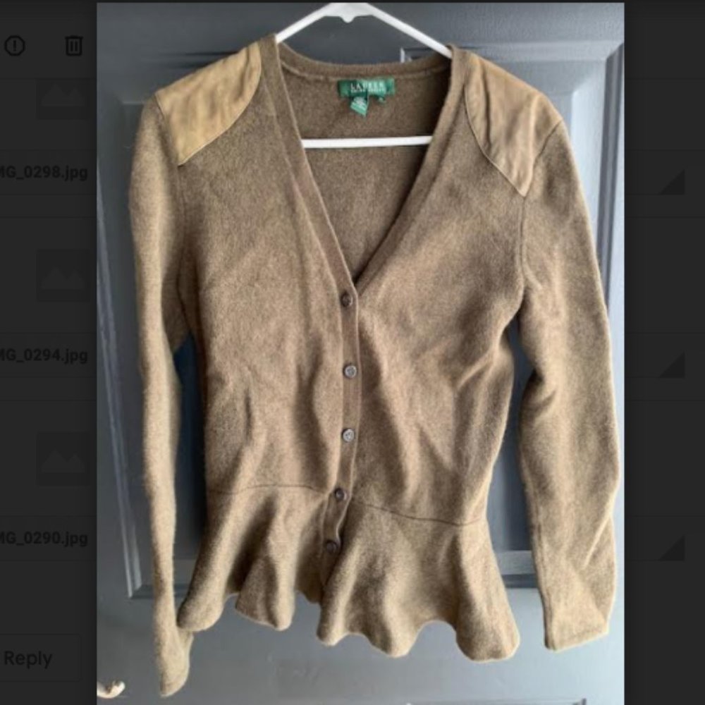 Ralph Lauren Green Cardigan